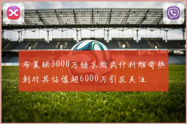 布莱顿3000万镑求购武什科维奇热刺对其估值超6000万引发关注